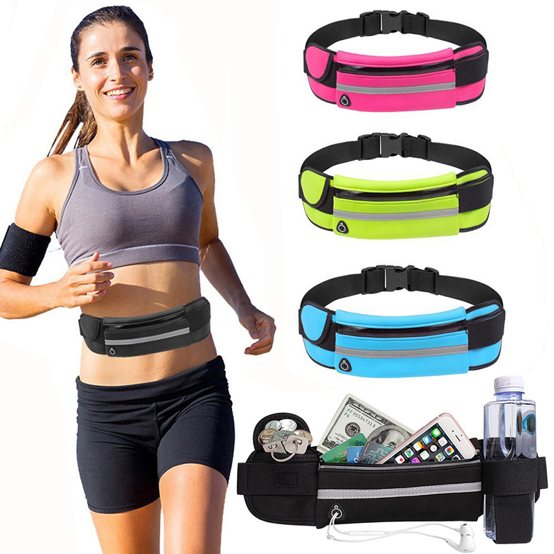 Phone Accessories China - กีฬา Fanny Pack ผู้หญิงวิ่งเอวกระเป๋าเข็มขัดผู้ชายกระเป๋าโทรศัพท์ยิมกระเป๋า Water Hydration