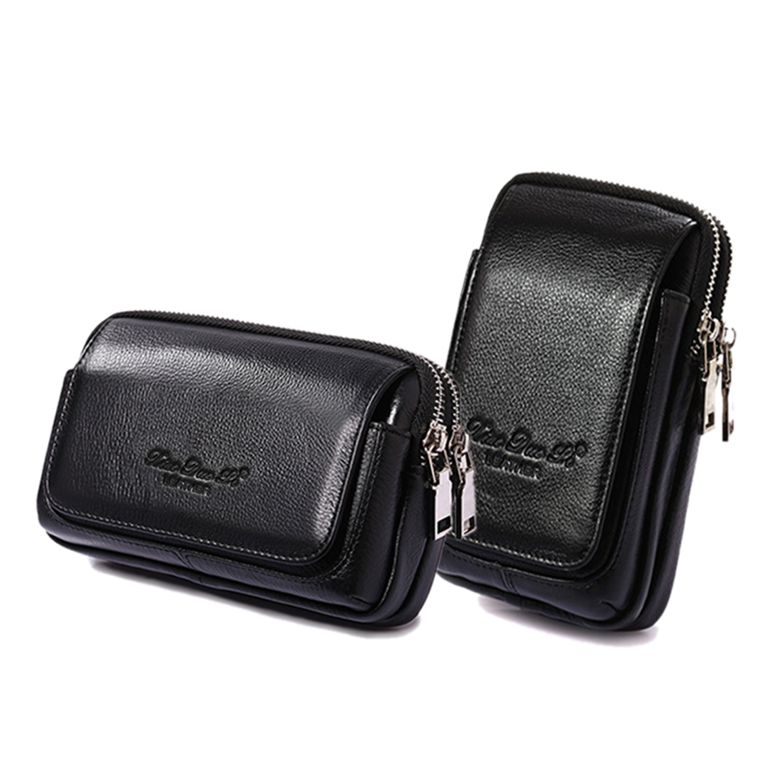 Phone Accessories Hippers - ผู้ชายหนังเอว Fanny Pack กระเป๋าเข็มขัดกระเป๋าบุหรี่ ID ผู้ถือบัตรกระเป๋ากระเป๋า