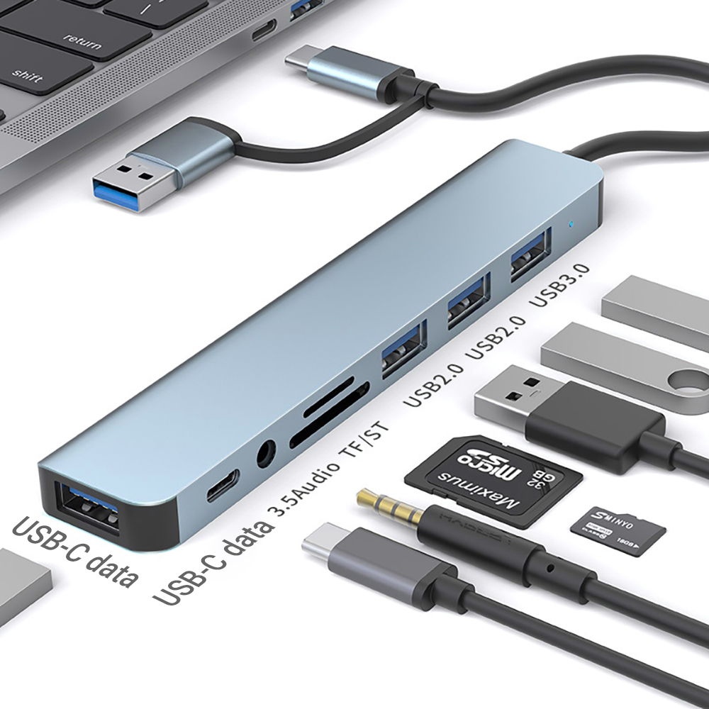 Phone Accessories Officeworks - 9-in-1 ดูอัลเฮด USB Docking Station USB-A&USB-C
