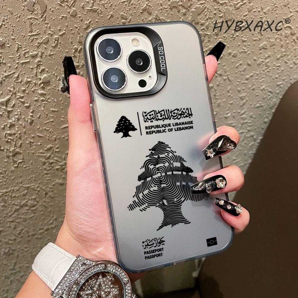 Phone Accessories Lebanon - เคสโทรศัพท์ลายหนังสือเดินทางเลบานอน สำหรับ Apple 11 12 13