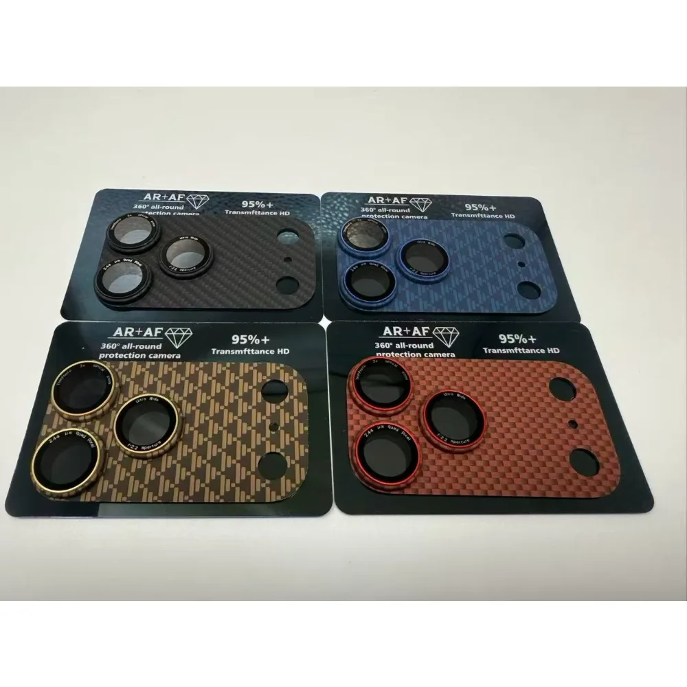 Quality Phone Accessories - ฟิล์มกันรอยเลนส์กล้องแบบเต็มจอ ผลิตจากคาร์บอนไฟเบอร์และเคฟลาร์ สำหรับ iPhone 17 Air