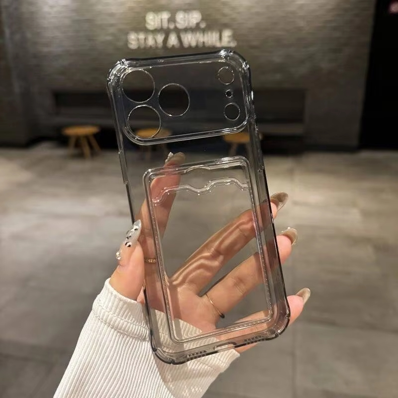 เคสใสแบบมีช่องใส่การ์ด สำหรับ  - Quality Phone Accessories บทวิจารณ์และราคา